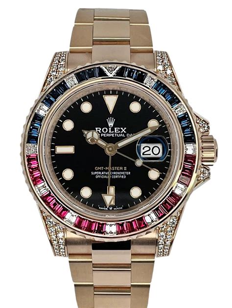 rolex gmt-master 2 rose gold|Rolex gmt ruby sapphire.